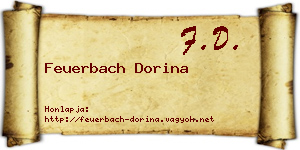 Feuerbach Dorina névjegykártya